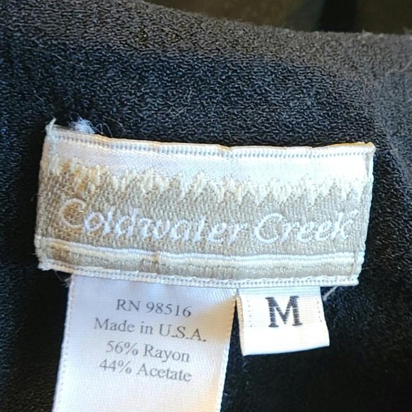 Coldwater Creek Black Pull-0n Shell - Picture 9 of 10